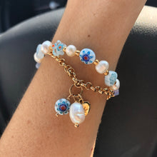 Cargar imagen en el visor de la galería, Pulsera con millefiori Camila